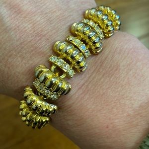 COPY - Jackie Kennedy Gold and simulated stone necklace.